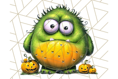 Quirky Monster Clipart PNG, Funny Spooky Creatures Product Image 3