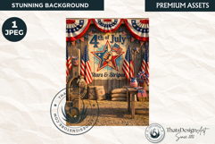 Patriotic Americana Backdrops - 4th of july backgrounds Product Image 1