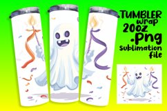 Whimsical Ghost Tumbler Design Product Image 1