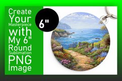 Rustic Charm: Sublimation Circle Presentation Product Image 1