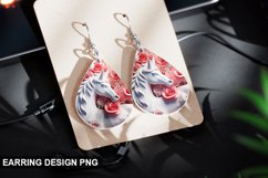 3D Unicorn Earrings Teardrop Sublimation - Unicorn Earrings Product Image 1