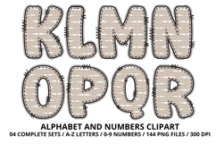 Easter Day Alphabet PNG - Letters &amp; Numbers Clipart 300 DPI Product Image 3