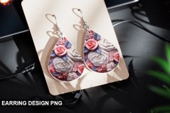 Valentines Day Teardrop Sublimation- Valentines Day Earring Product Image 1