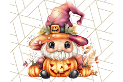 Spooky Cute Halloween Gnome PNG Clipart, Witch Ghost Bat Product Image 3