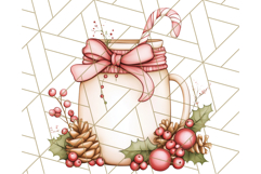 Christmas Cottagecore Kitchen Clipart PNG, Holiday Decor Product Image 3