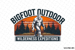 Bigfoot Outdoor SVG Design | Quotes| SVG Cut Files Product Image 1