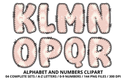 Bellerina Alphabet PNG Cute Ballet Letters Numbers 300 DPI Product Image 3
