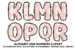 Bellerina Alphabet PNG Cute Ballet Letters Numbers 300 DPI Product Image 3