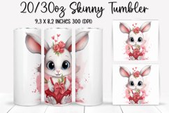 Valentine&#039;s Day Skinny Tumbler - Sublimation Tumbler Design Product Image 1