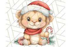 Muted Cute Safari Christmas Animal PNG Clipart, Holiday Png Product Image 3