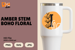 Amber Stem Boho Floral Monogram Product Image 1