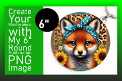 Playful Circle PNG for Sublimation , Cute Animals Product Image 1