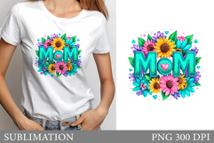 Mother's day T-Shirt Design. Mother's day Sublimation Product Image 1