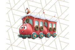 Christmas Train Ride PNG Clipart with Yeti and Elves Product Image 3