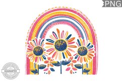 Flowers Boho Sublimation Design - Boho Retro Sublimation Product Image 1