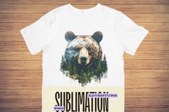 19-Adventure Bear PNG Sublimation