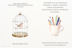 Watercolor Summer Routine Clipart Product Image 2