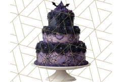 Realistic Halloween Cake Clipart PNG, Spooky Desserts Product Image 3