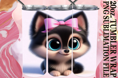 Cozy moments 20oz tumbler wrap, 3D Dog Product Image 1