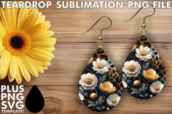 VIBRANT TEARDROP EARRINGS Ideas PNG, Leopard Prints Product Image 1