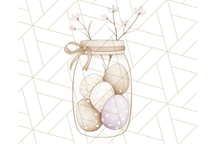 Spring Bunnies PNG Watercolor Bunny Clipart, Pastel Easter Product Image 3