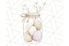 Spring Bunnies PNG Watercolor Bunny Clipart, Pastel Easter Product Image 3