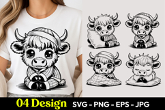 Chef Cow SVG PNG Product Image 1