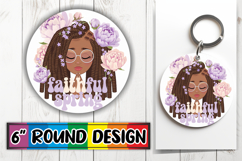 Bright Circle Ornaments Design, Praying Woman Product Image 1