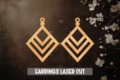 Boho Style Laser Cut Earrings SVG File Product Image 1