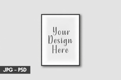 Black Frame Wall Mockup PSD Product Image 1