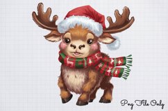 Woodland Christmas Animals Cliparts PNG Product Image 1
