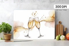 Happy New Year Cutting Board PNG Festive New Year's Eve 2026 Product Image 1