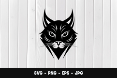 Cat Mascot Face SVG PNG Product Image 1