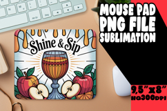 Bright Mouse Pad Design Sublimation, Holiday Product Image 1