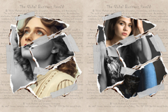Editable ripped paper cut portrait effect Product Image 3