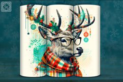 4 Christmas Deer Tumbler Wrap 20 oz Product Image 4