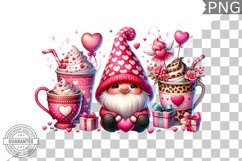Valentine&#039;s Day Gnome - Valentine Clipart Sublimation Product Image 1