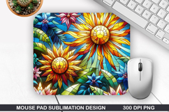 Mouse Pad Sublimation, Summer Mouse Pad PNG Design Product Image 1