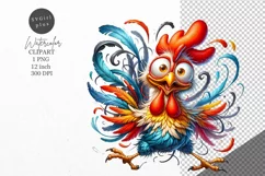 Chicken Clipart, Funny chicken clipart, Farmhouse clipart Product Image 1