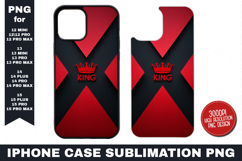 King iPhone Case Sublimation PNG | Sublimation Product Image 1
