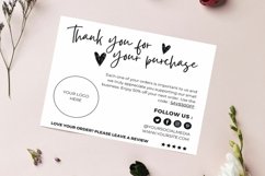 Thank you card for small business BW template Canva 07 Product Image 1