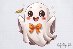 Cute Halloween Ghosts Clipart png Product Image 1