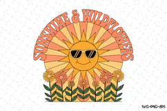 Sunshine & Wildflowers SVG | Quotes| SVG Cut Files Product Image 1