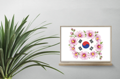 Taegeukgi Mugunghwa Bloom Floral Arrangement PNG Korean Product Image 2