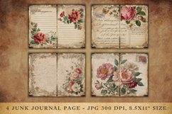 Junk Journal Pages Floral Flower Foliage Page 19 Product Image 1