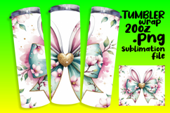 Sublimation File for 20oz Tumbler , Easter Bunny Product Image 1