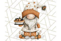 Thanksgiving Gnome Clipart PNG Cute Fall Gnomes, Gnome Png Product Image 3