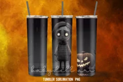 Halloween Scary Tumbler Wrap Sublimation Desings Product Image 3