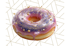 Realistic Halloween Donut Clipart PNG, Spooky Cute Sweets Product Image 3