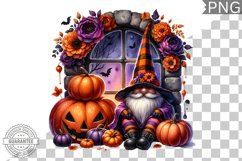 Halloween Gnome Sublimation - Halloween Clipart PNG Product Image 1